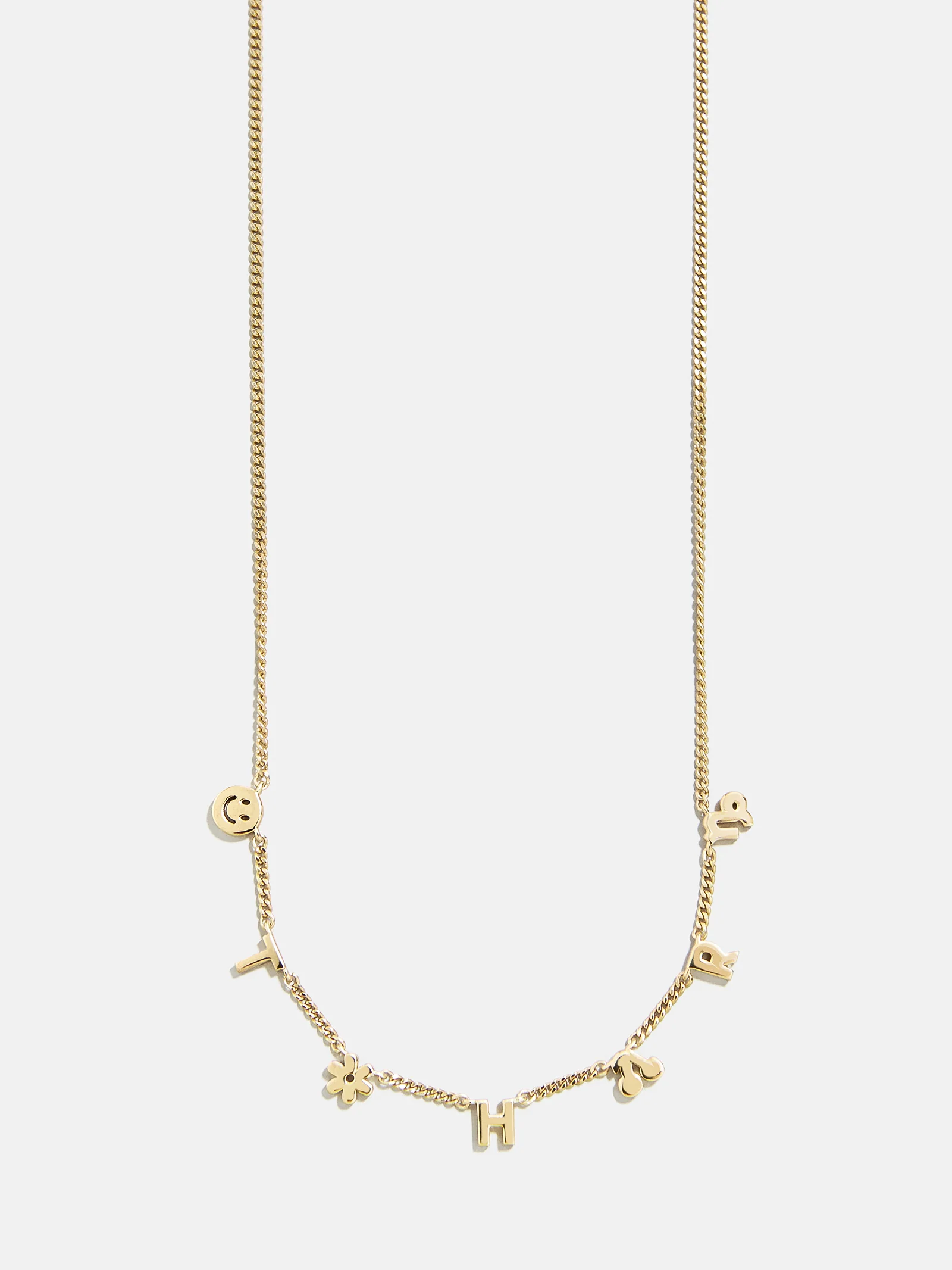 Mini 14K Gold Custom Icon Necklace - 14K Gold - Image 3