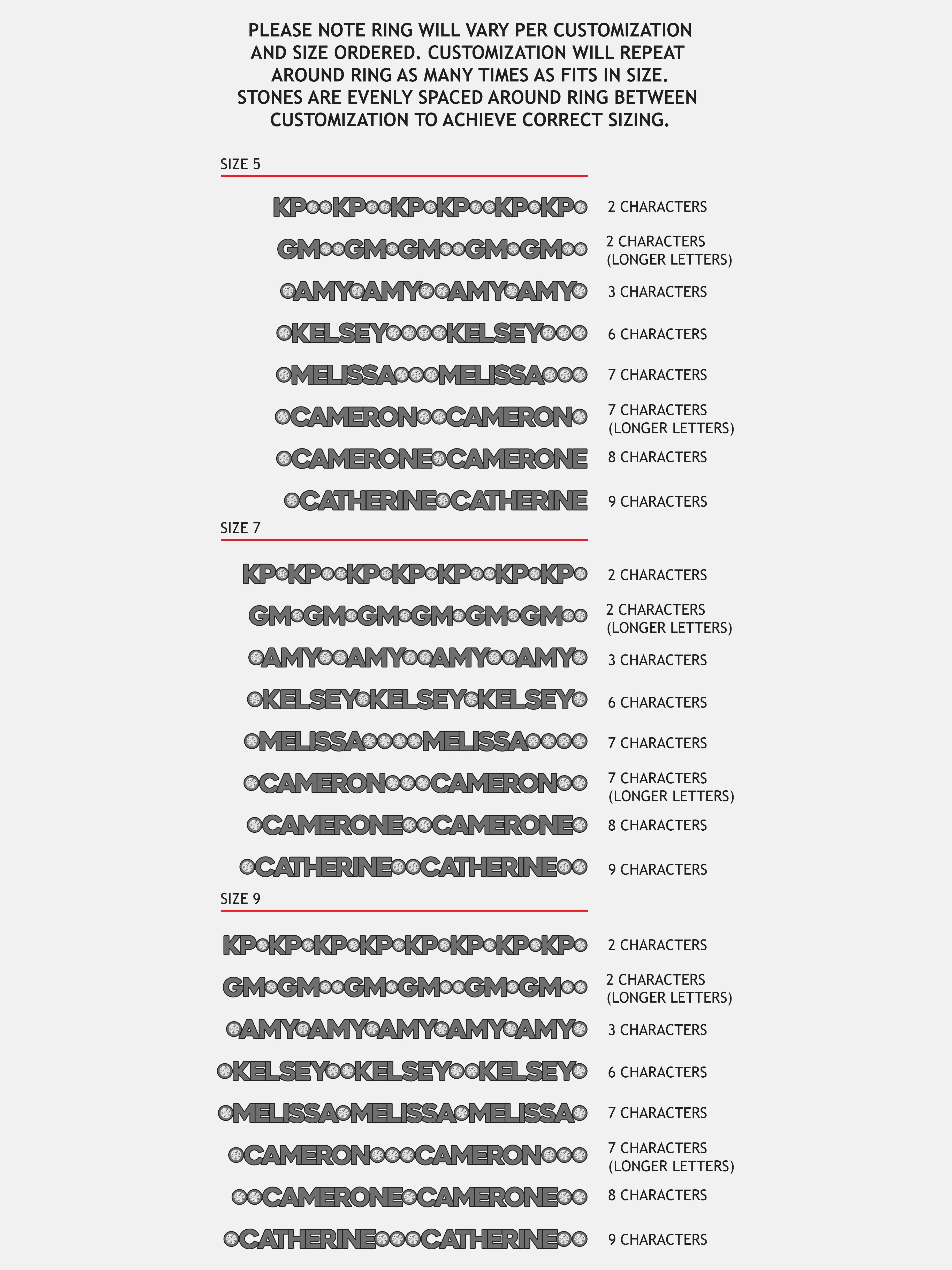 14K Gold Custom Nameplate Ring - 14K Gold. Pavé Cubic Zirconia Stones - Image 7