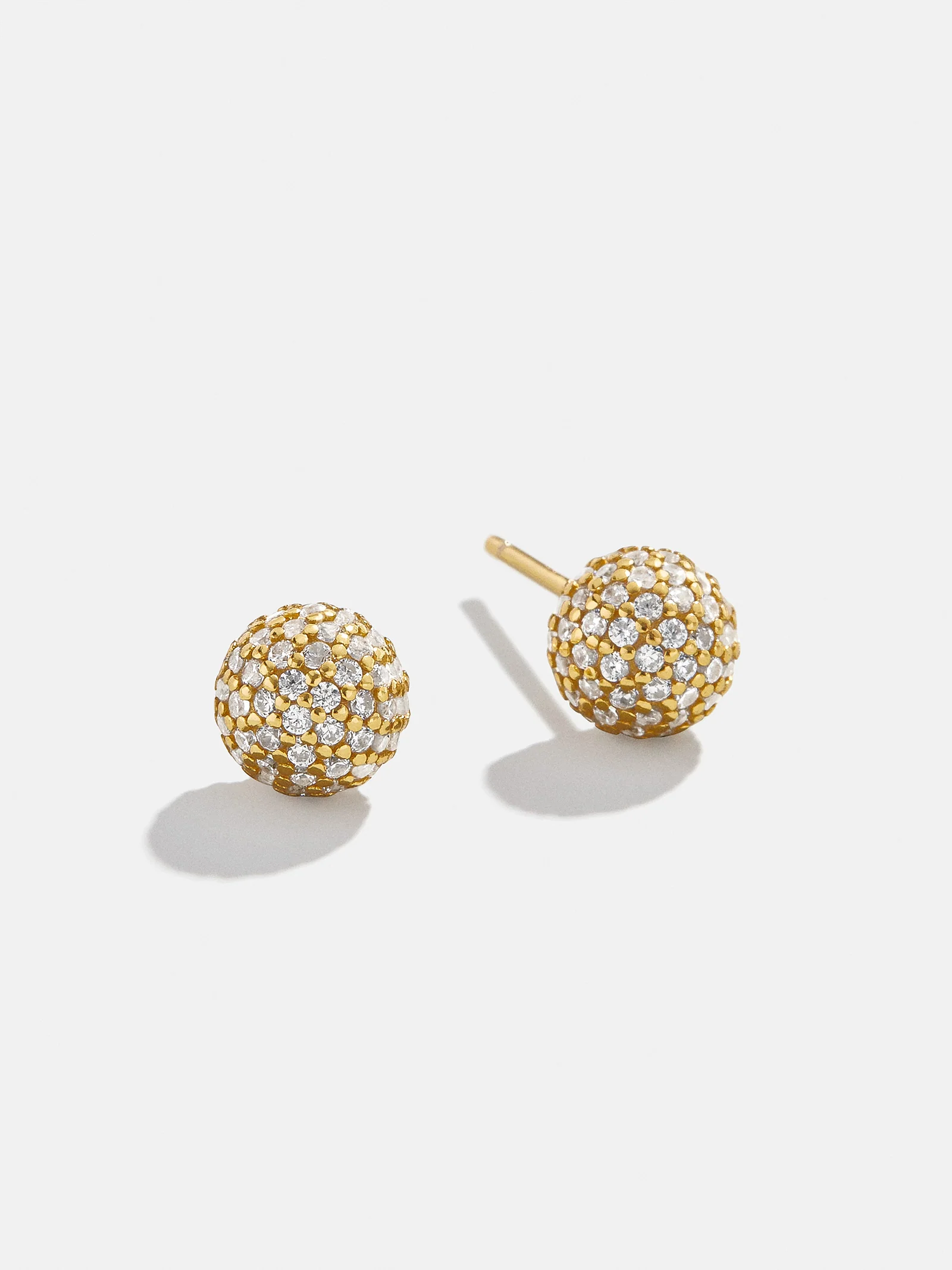 Dorothea 18K Gold Earrings - Gold/Pavé - Image 3