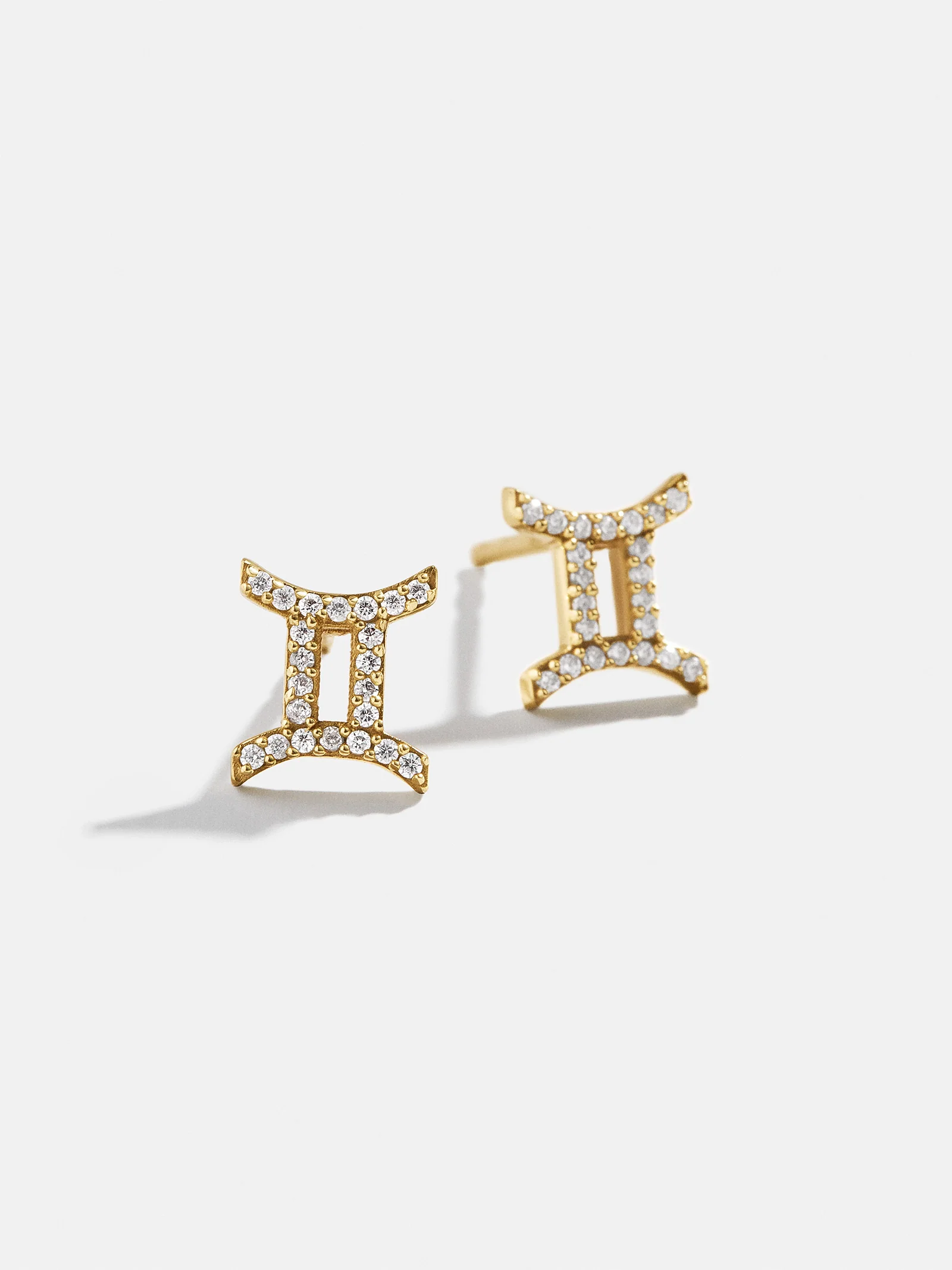 18K Gold Zodiac Earrings - 18K Gold. Pavé Cubic Zirconia Stones - Image 11