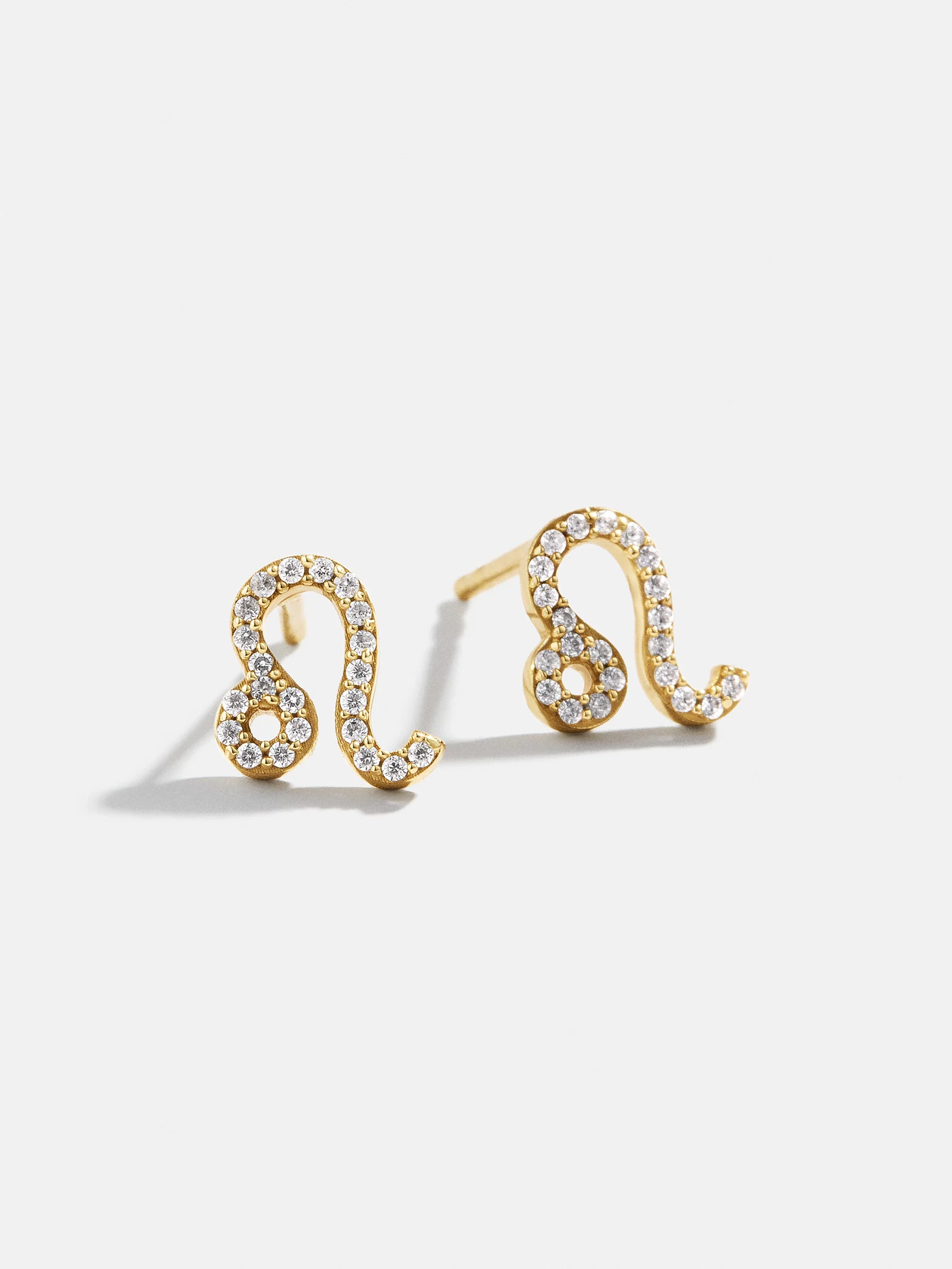 18K Gold Zodiac Earrings - 18K Gold. Pavé Cubic Zirconia Stones - Image 13