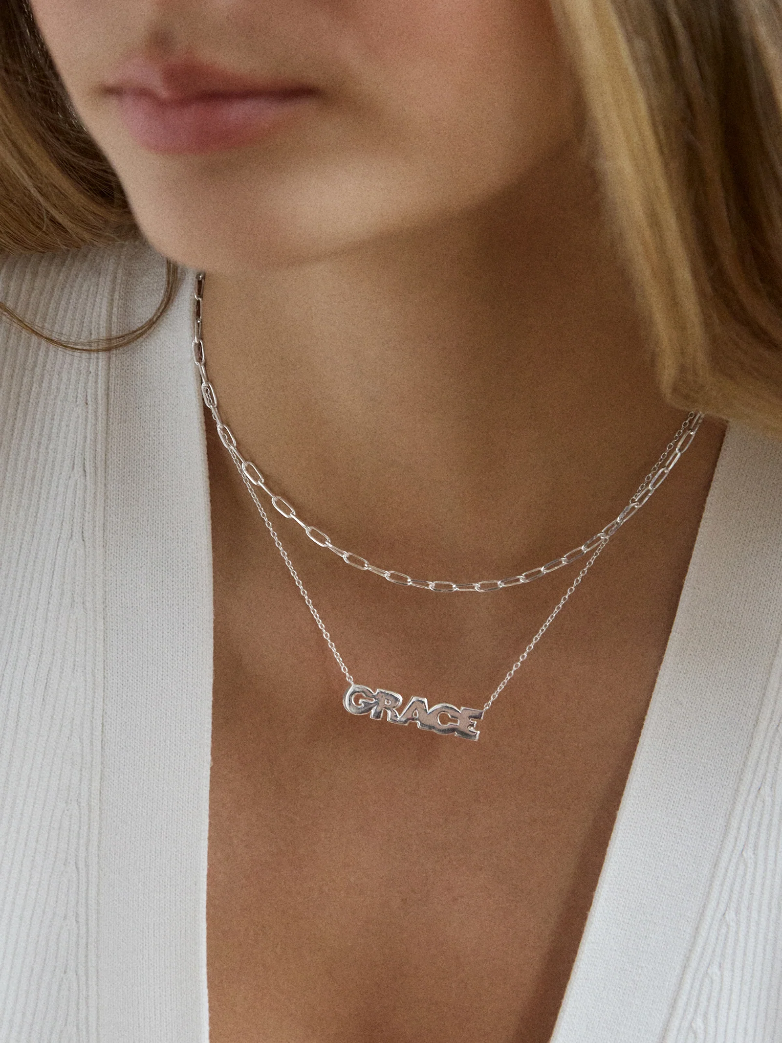 14K Gold Custom Nameplate Necklace - Bold - Image 8