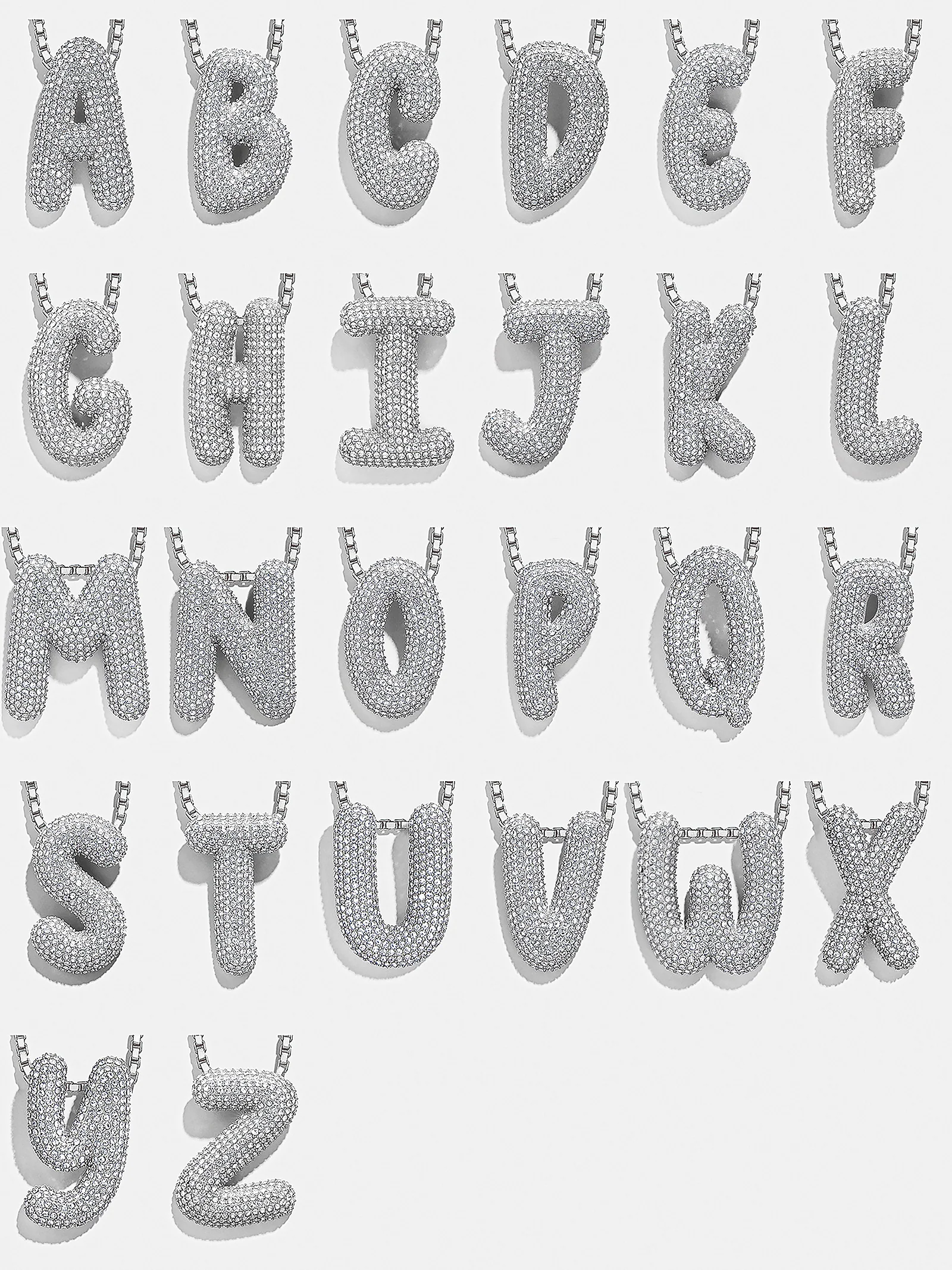 Bubble Initial Necklace - Image 18