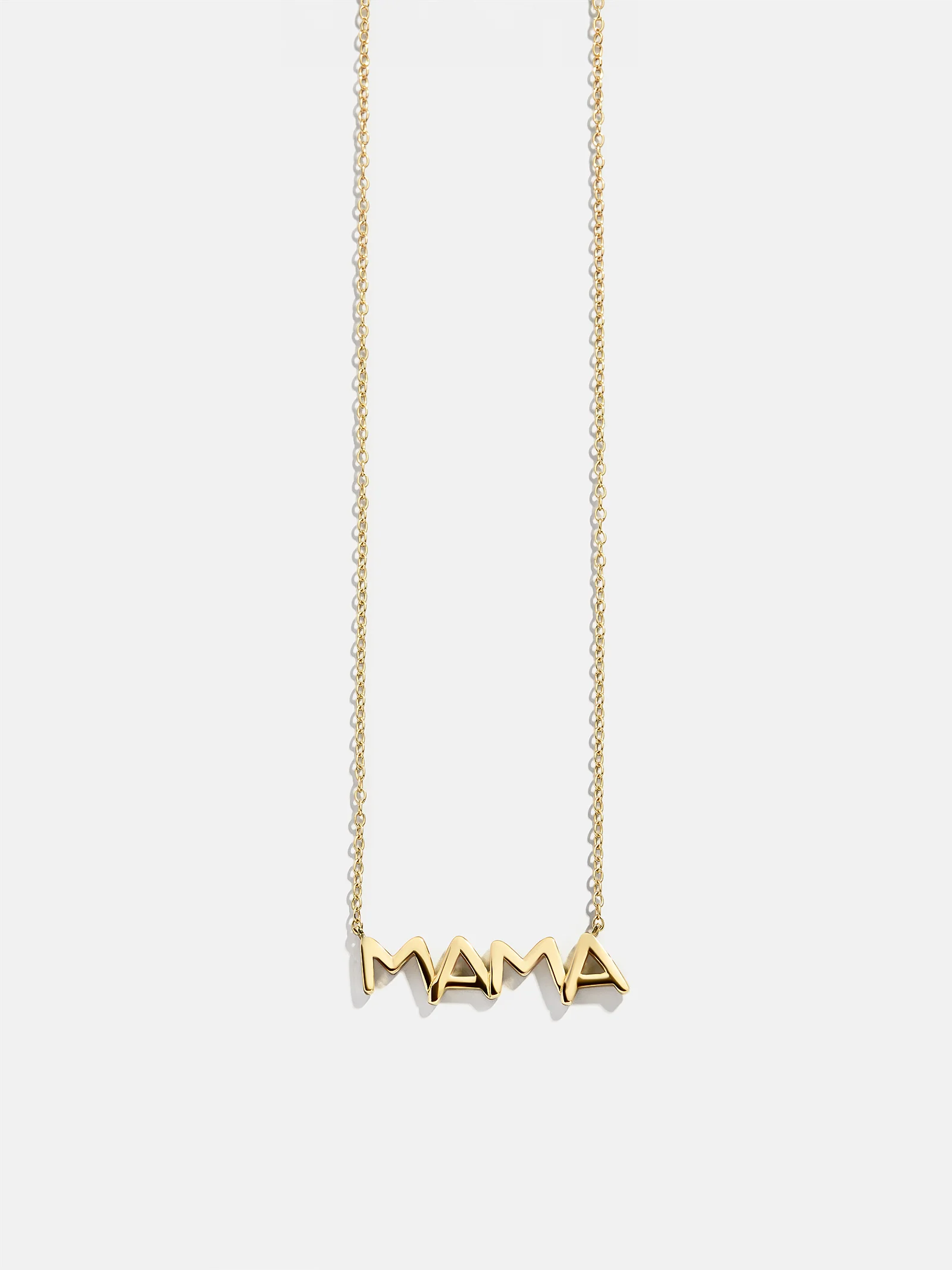 14K Gold Custom Nameplate Necklace - Organic - Image 3