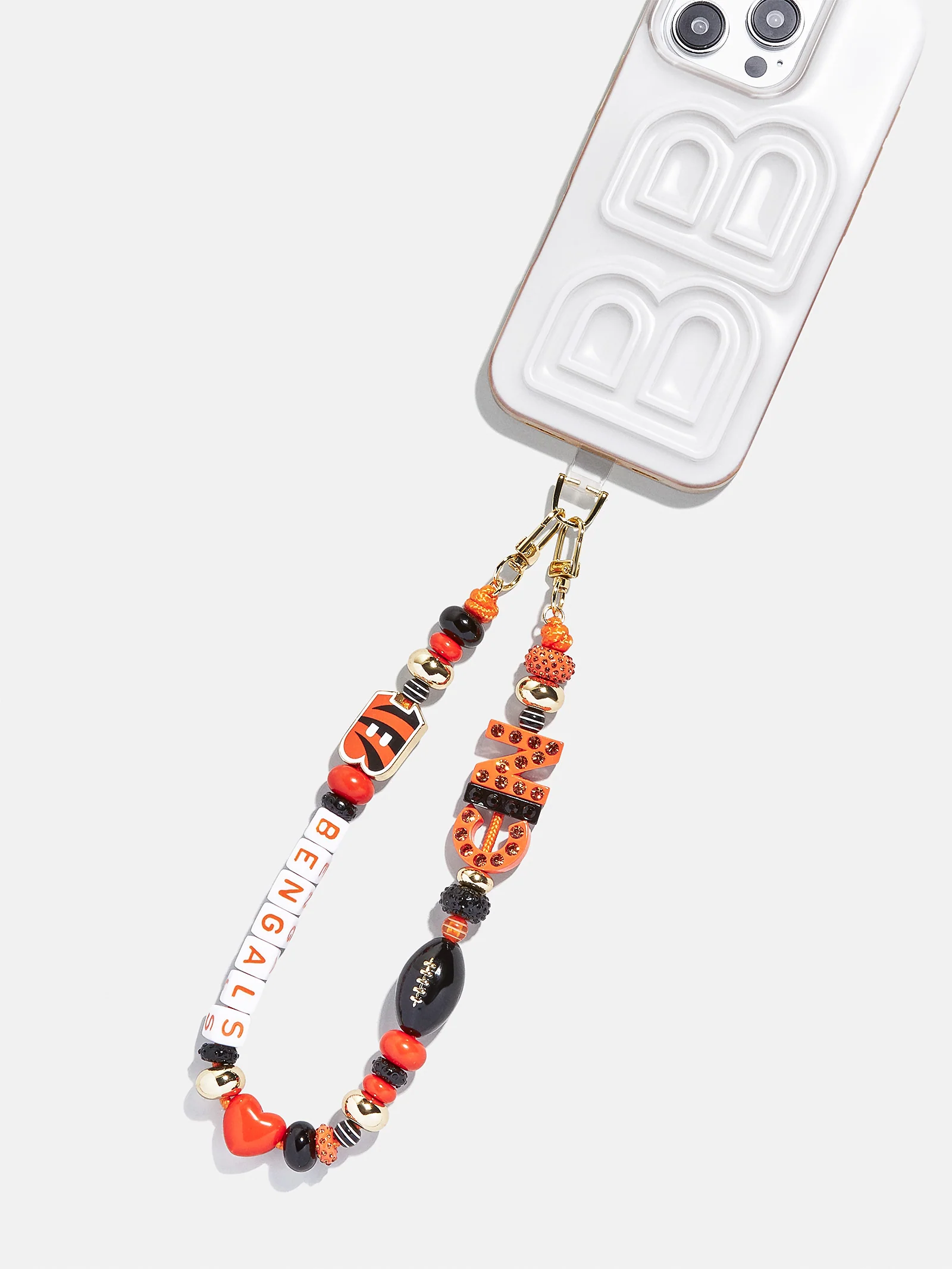 NFL Beaded Phone Charm - Cincinnati Bengals - Image 3