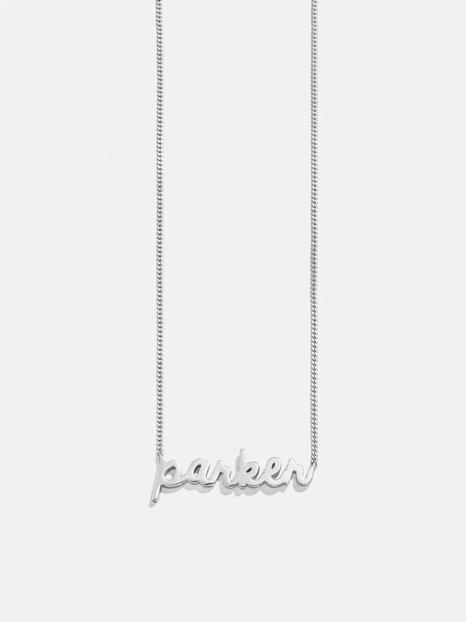 14K Gold Custom Nameplate Necklace - Script - Image 10