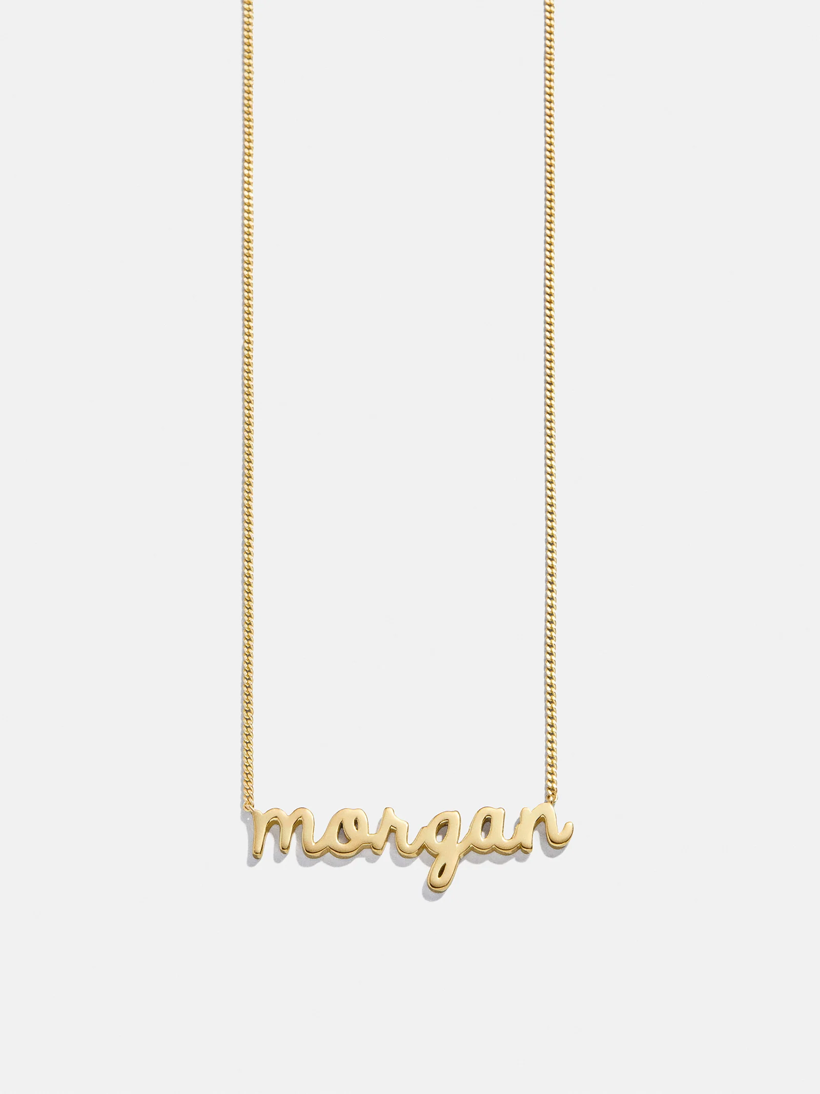 14K Gold Custom Nameplate Necklace - Script - Image 7