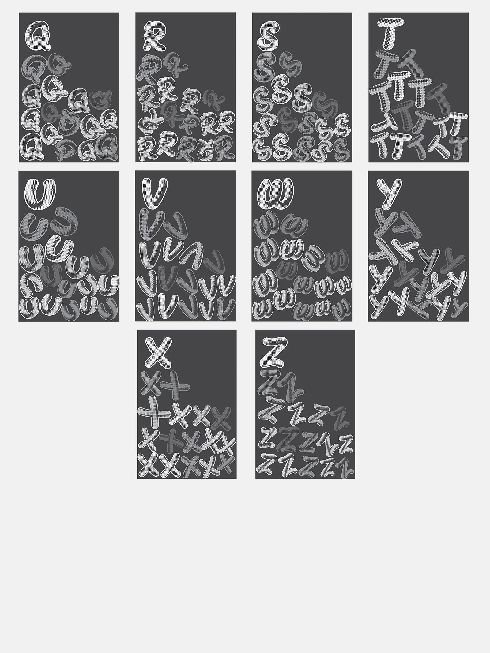 Retro Bubble Custom Initial Blanket - Beige/Multi - Image 5