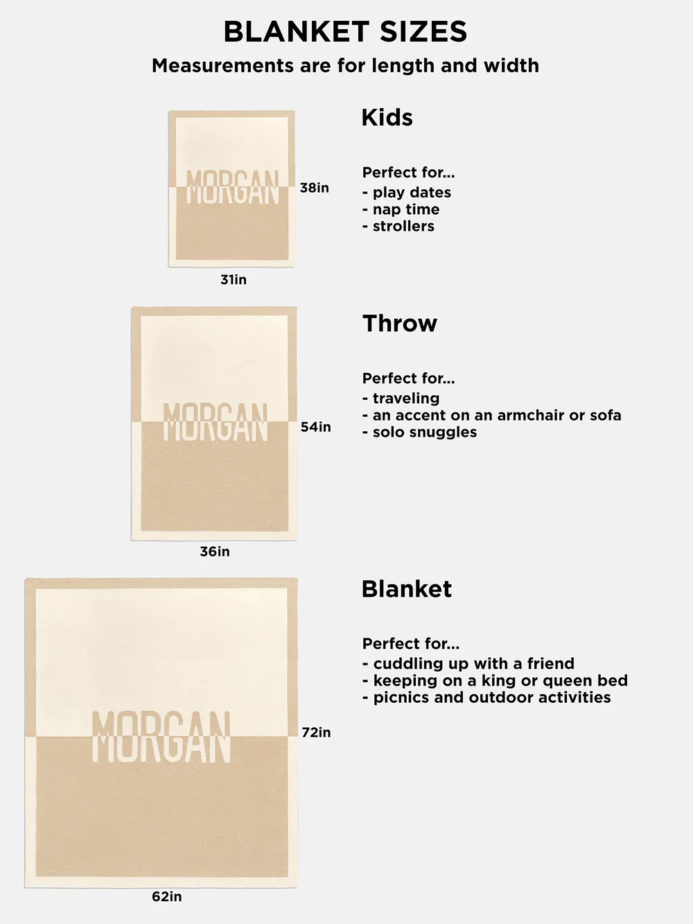 Script Ombre Name Custom Blanket - Denim/Light Blue - Image 8