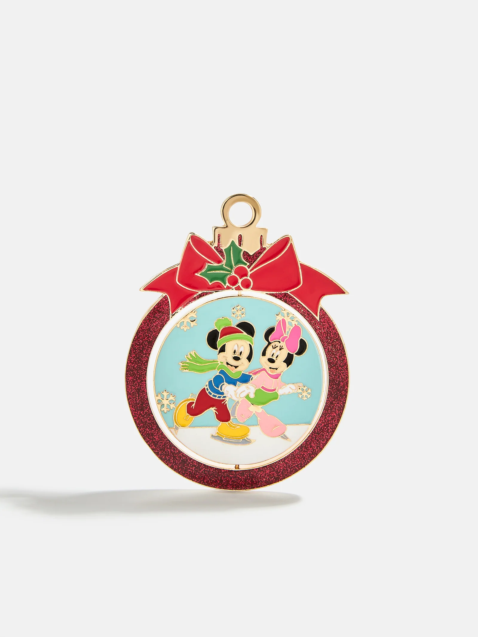 Disney Mickey & Minnie Mouse Reversible Christmas Pin - Mickey Mouse & Minnie Mouse - Image 3