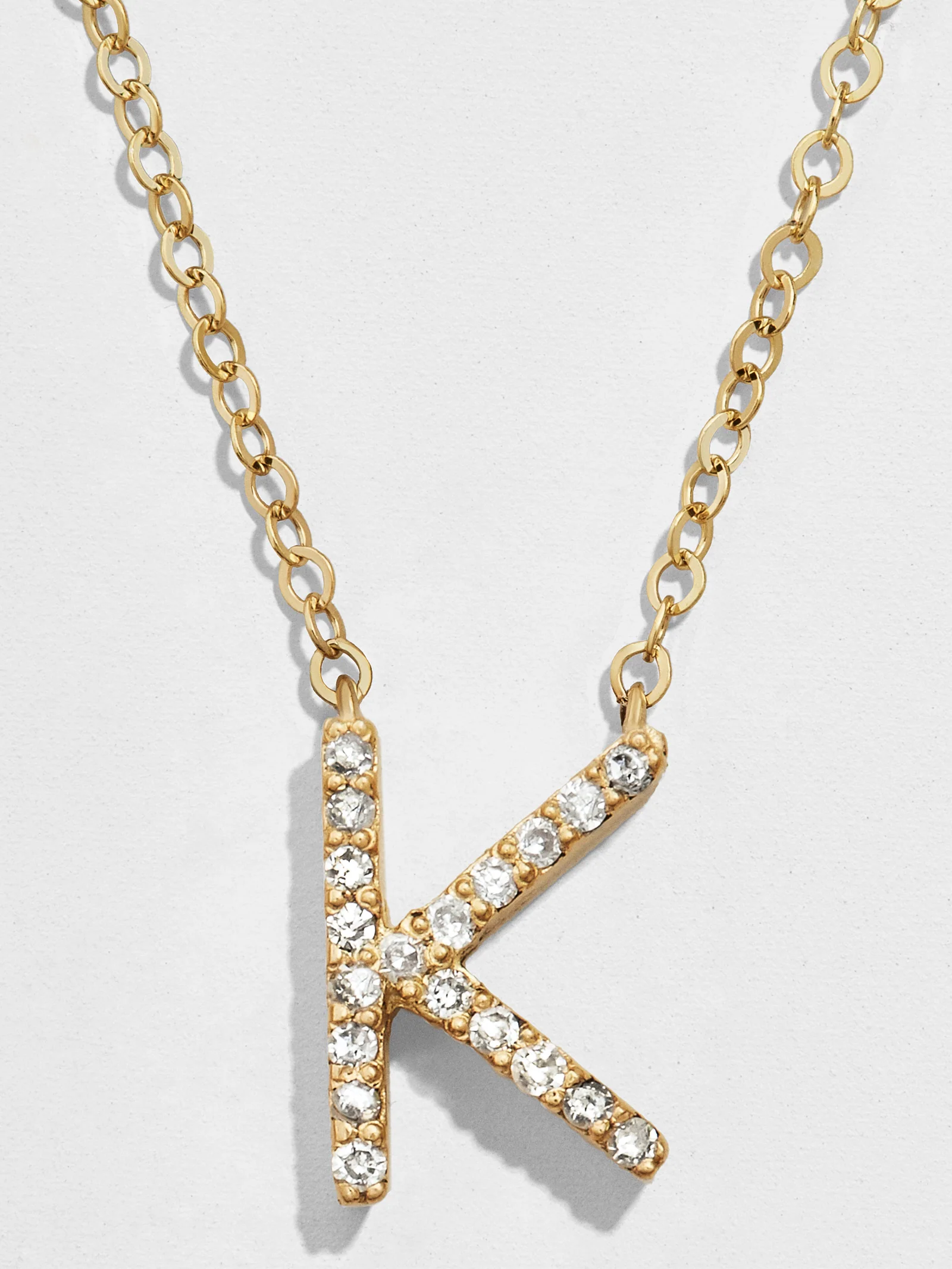 14K Gold Diamond Initial Necklace - Image 14