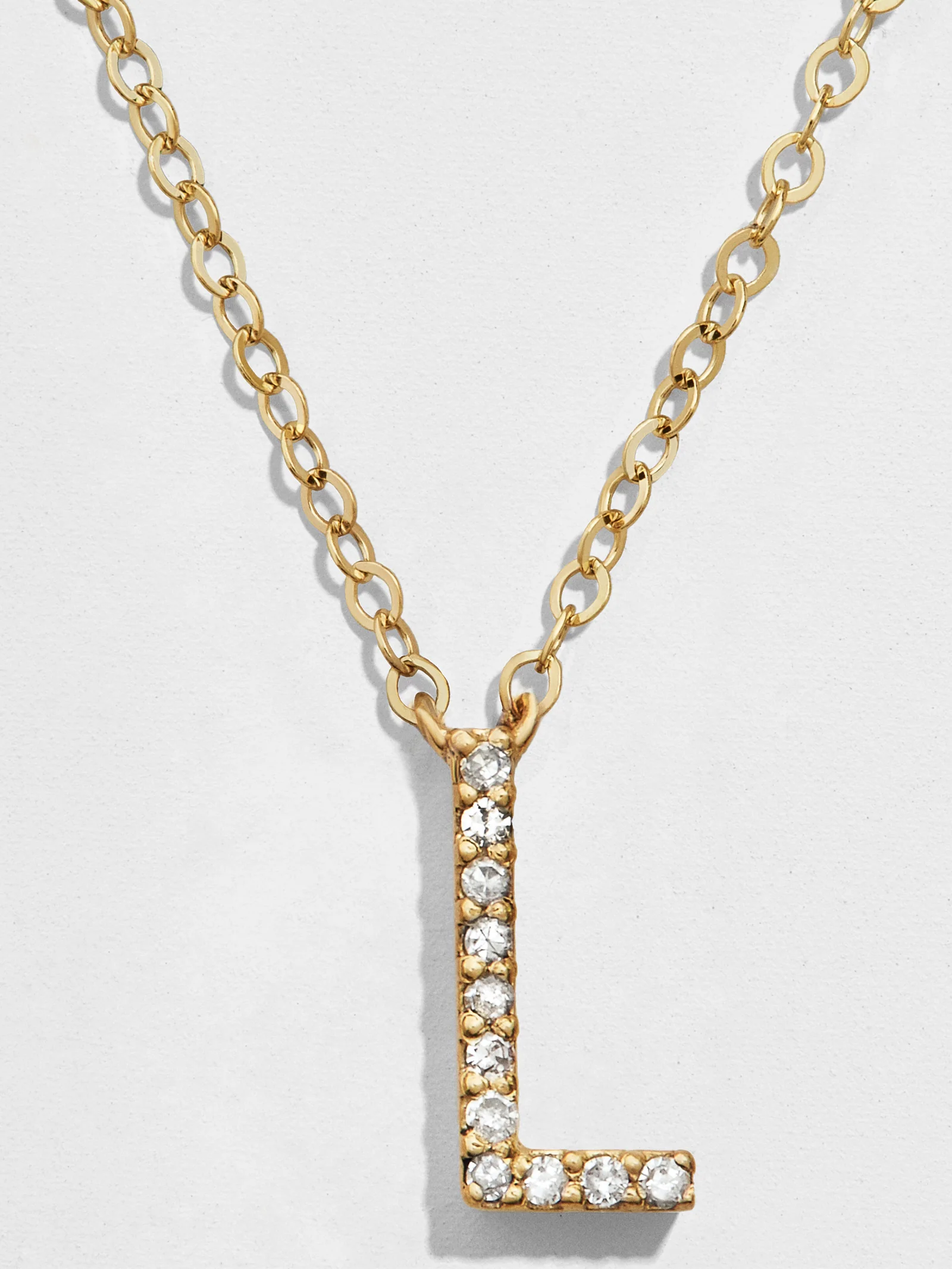 14K Gold Diamond Initial Necklace - Image 15