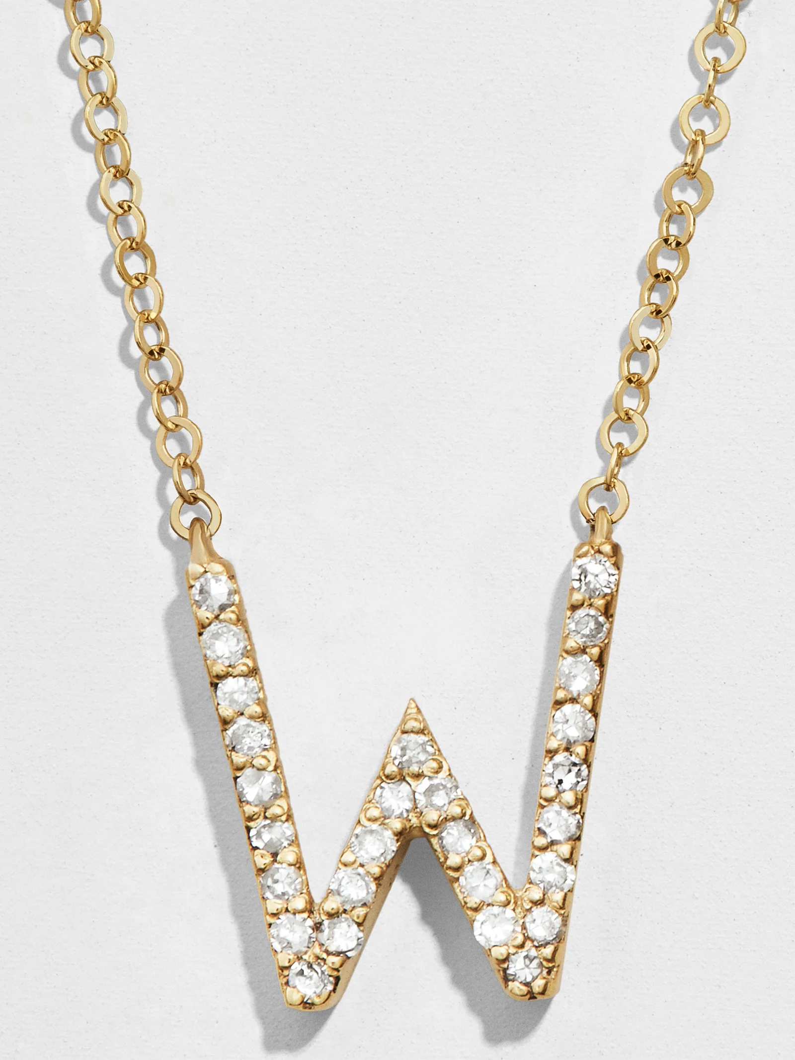 14K Gold Diamond Initial Necklace - Image 24