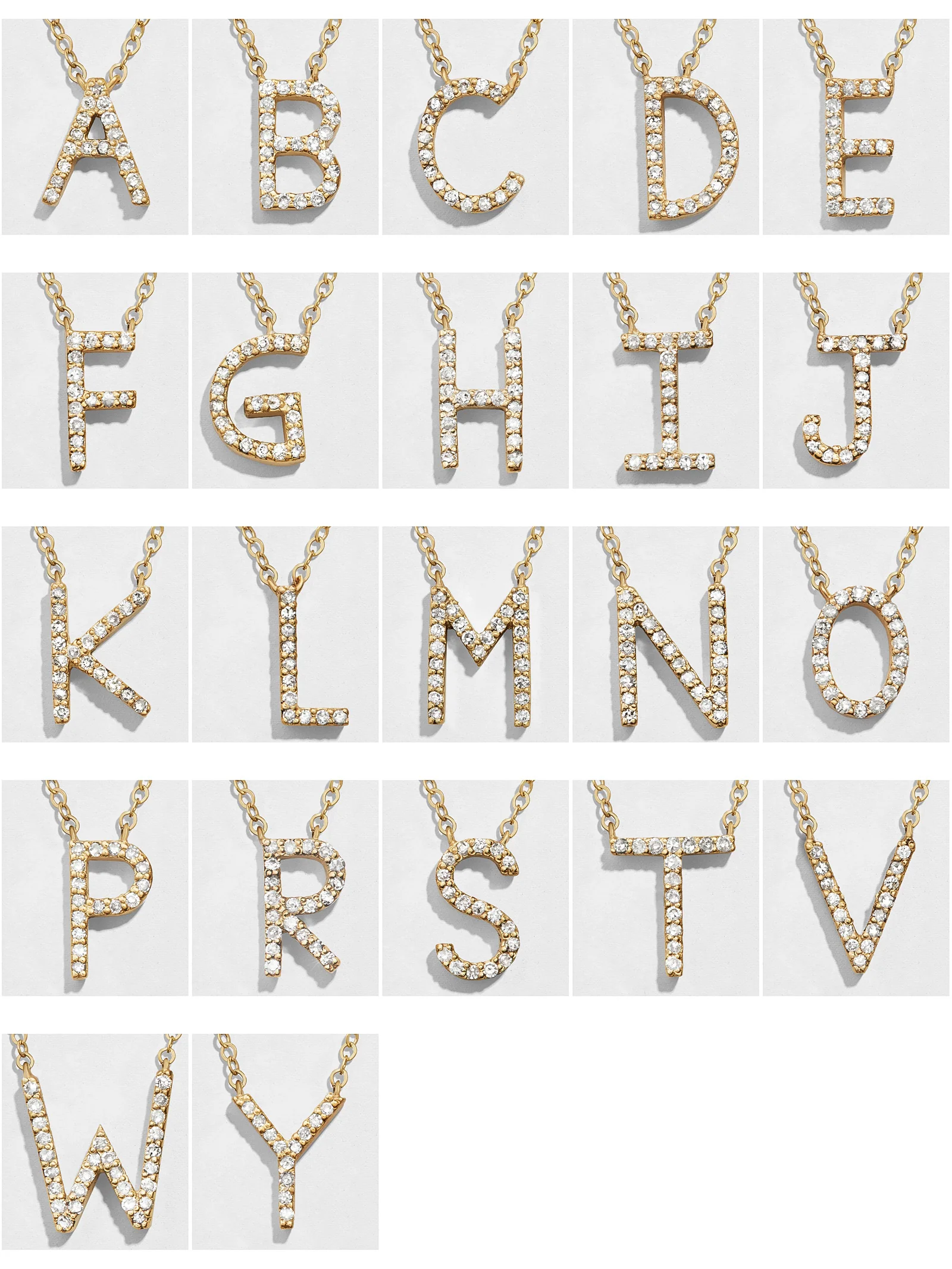 14K Gold Diamond Initial Necklace - Image 26