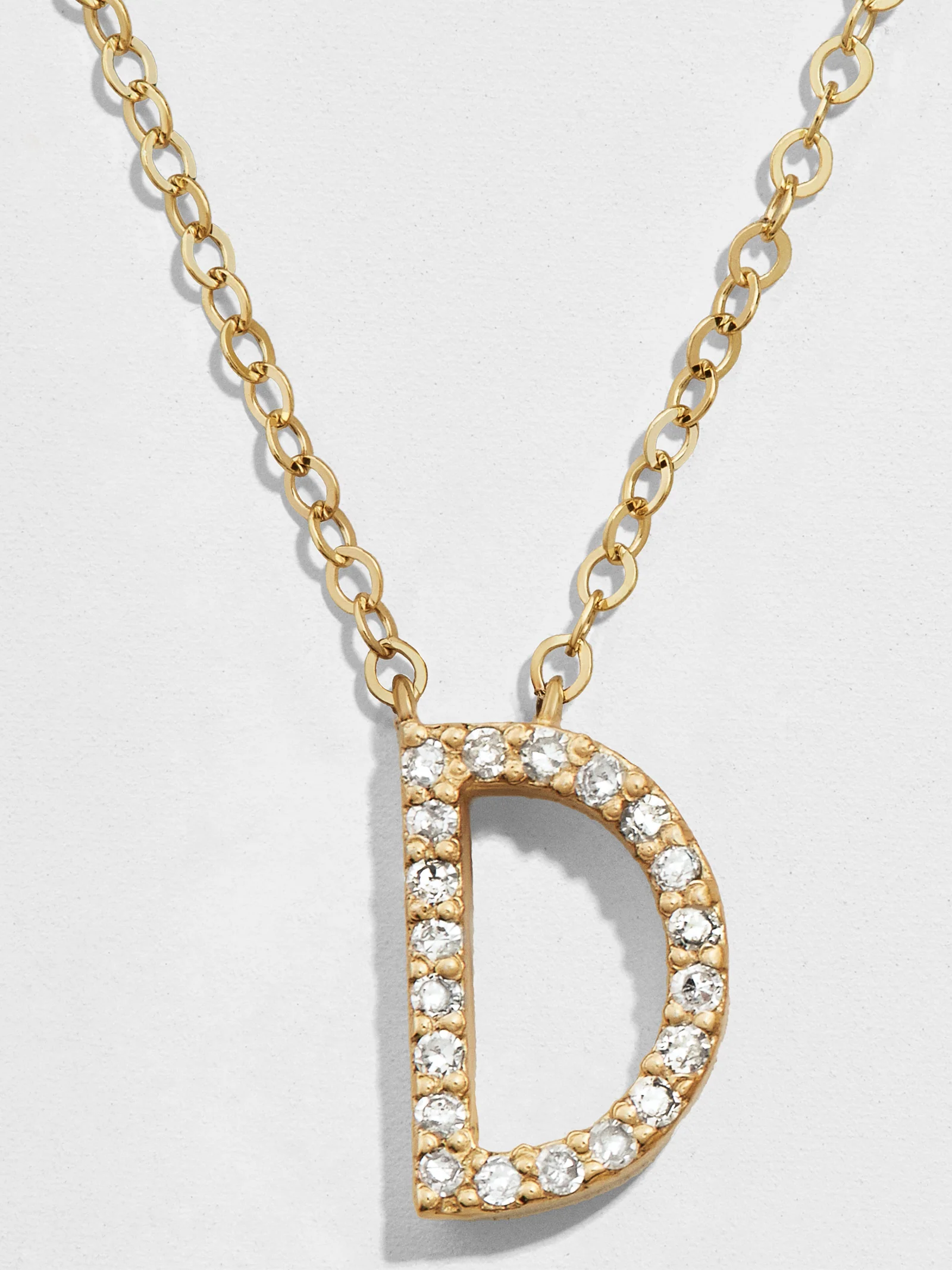14K Gold Diamond Initial Necklace - Image 6