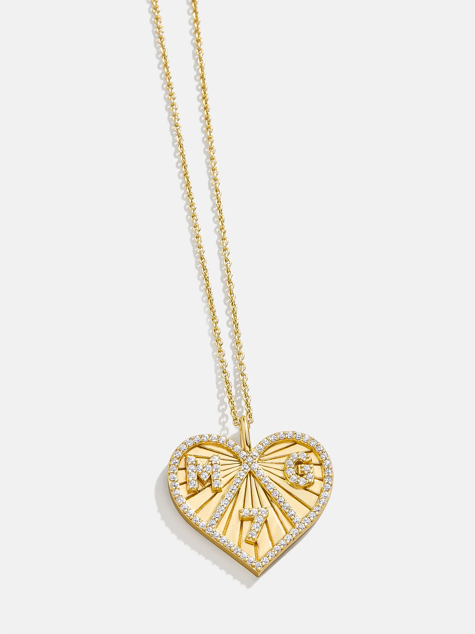 14K Gold Custom Heart Necklace - Image 3