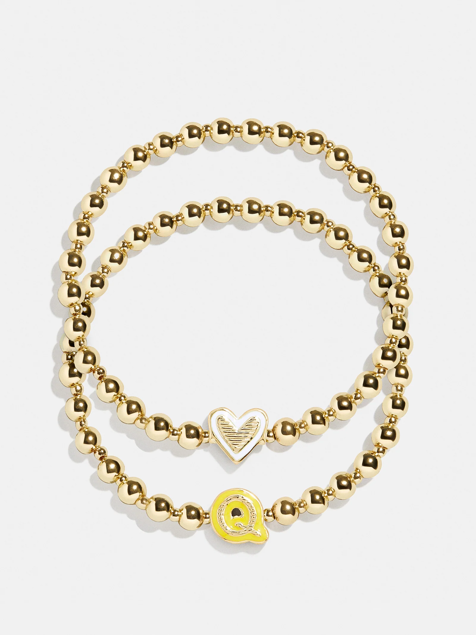 Initial & Heart Kids' Pisa Bracelet Set - Gold - Image 20
