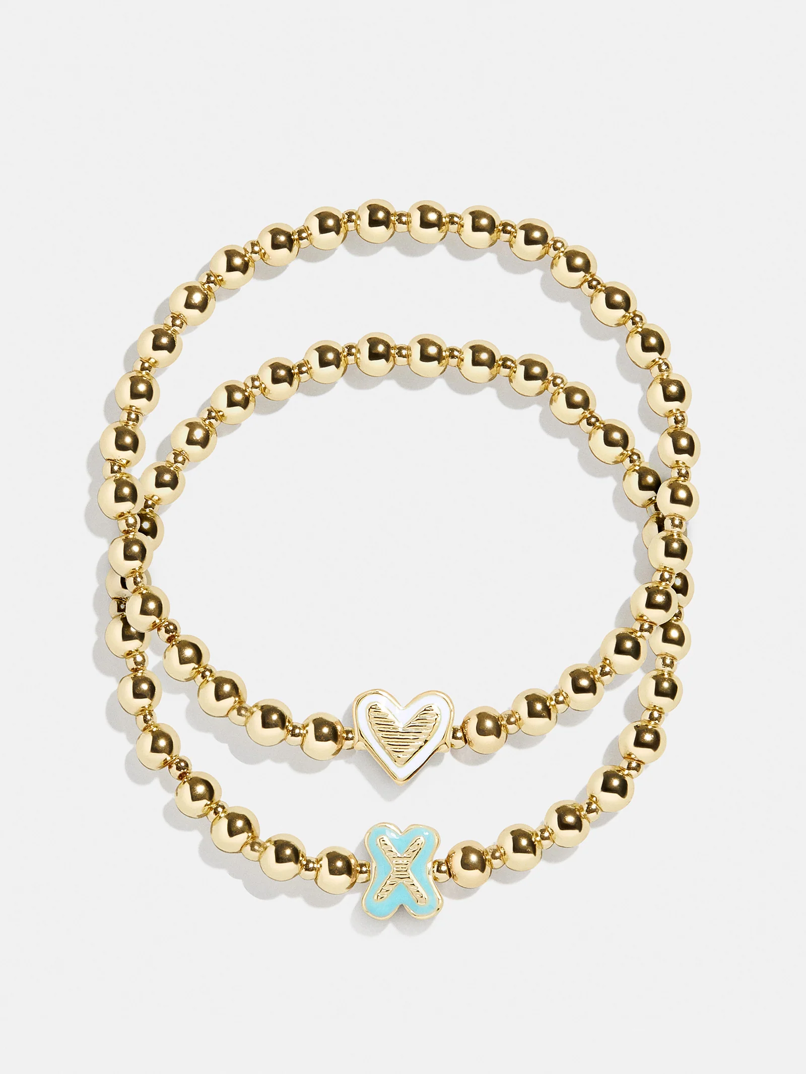 Initial & Heart Kids' Pisa Bracelet Set - Gold - Image 27