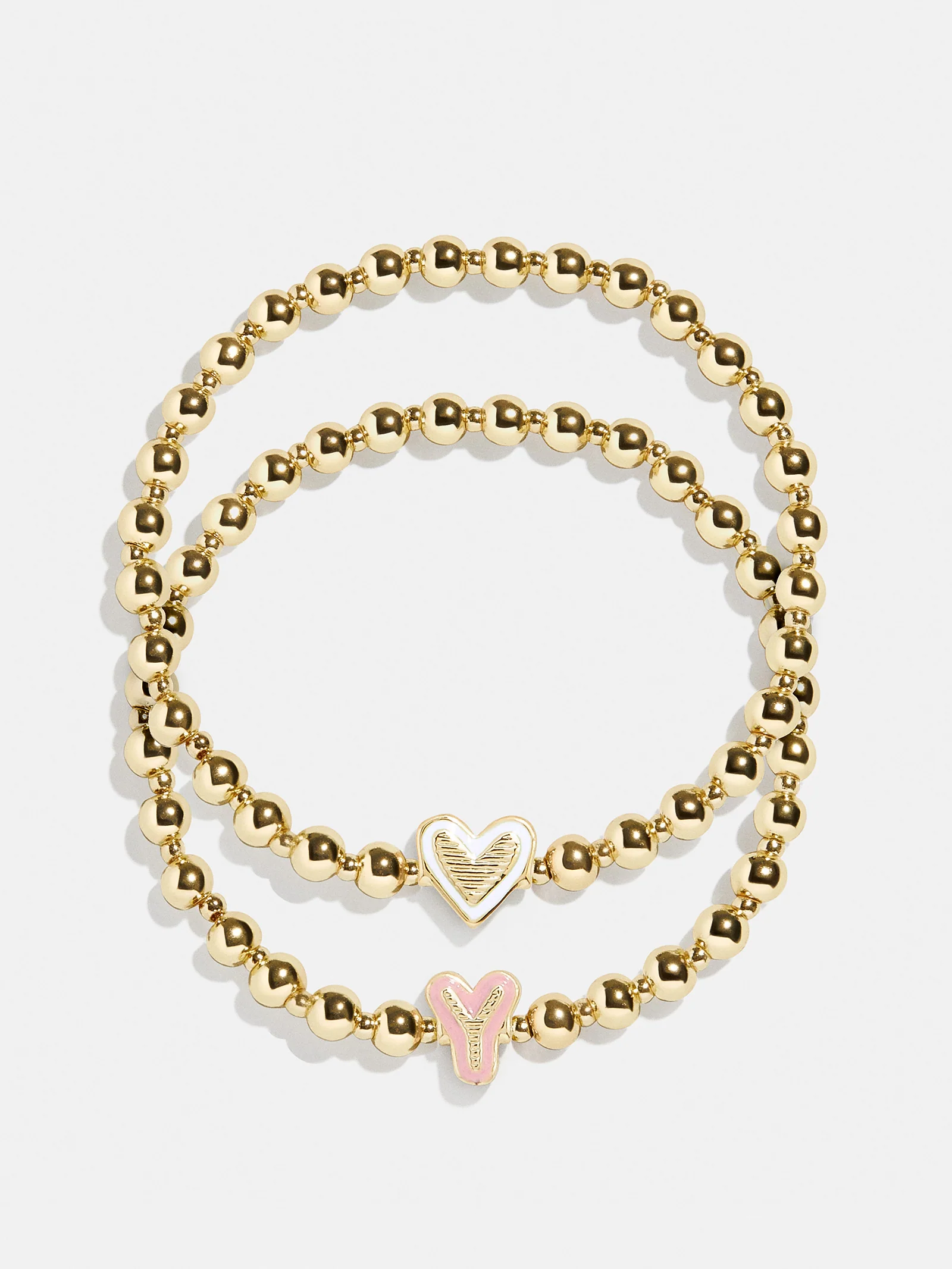 Initial & Heart Kids' Pisa Bracelet Set - Gold - Image 28