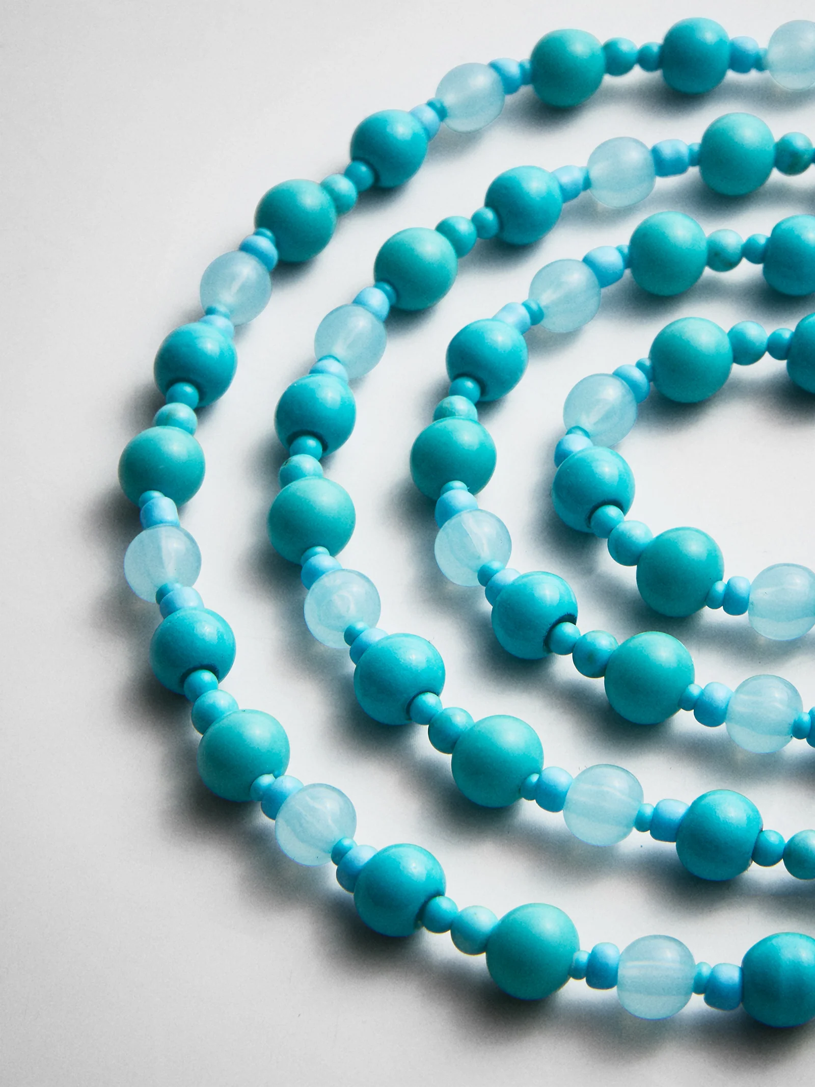 Charlotte Semi-Precious Necklace - Turquoise - Image 4