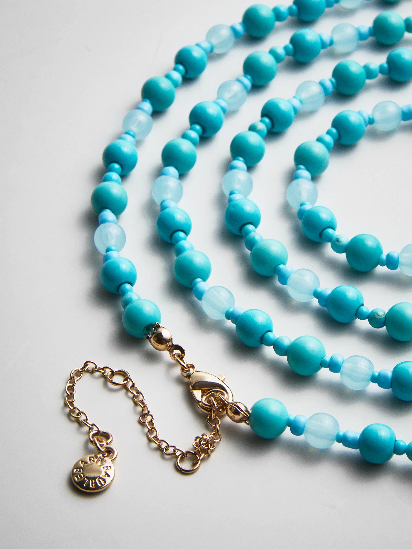 Charlotte Semi-Precious Necklace - Turquoise - Image 5