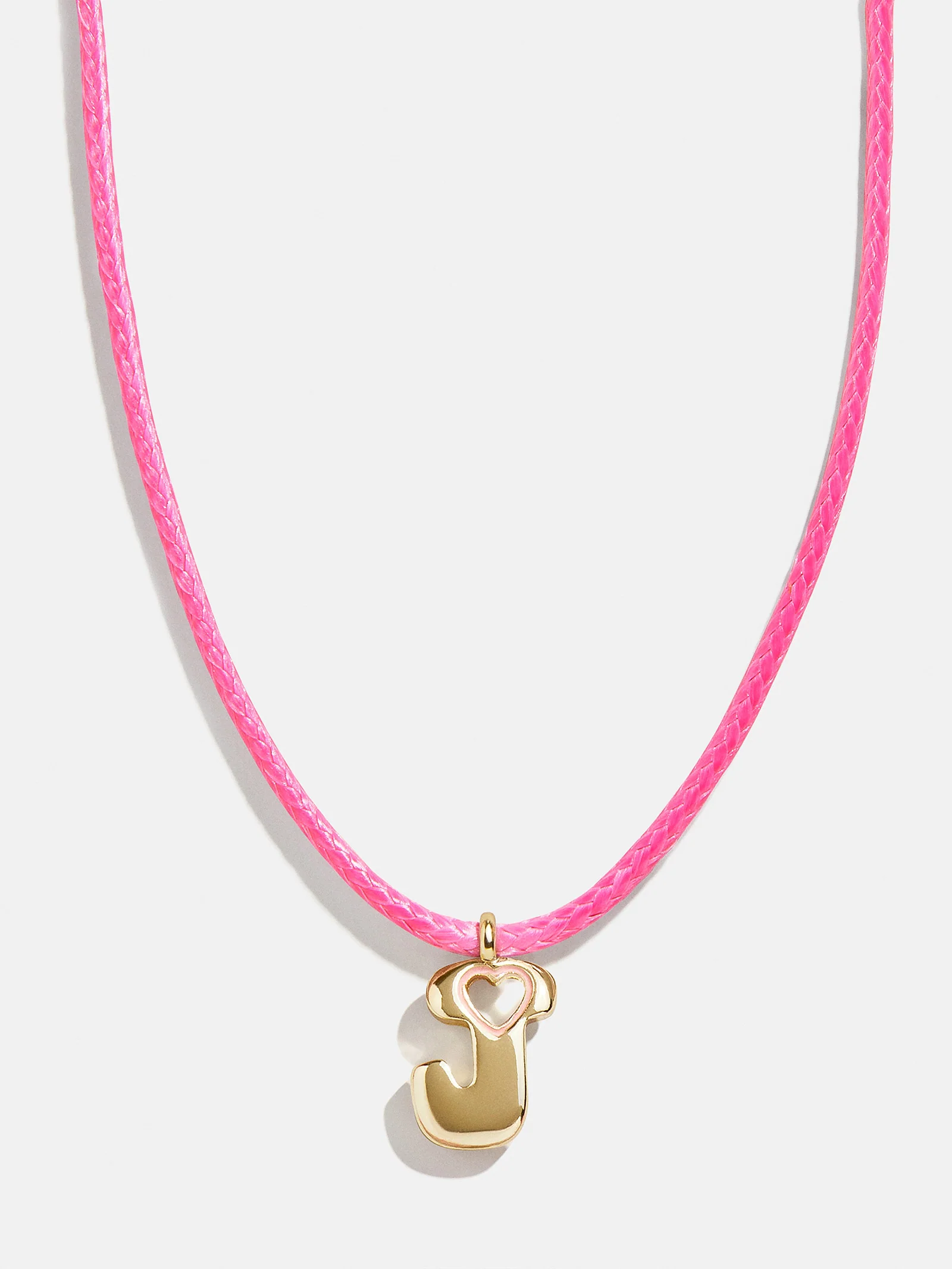 Pretty in Pink Kids Initial Necklace - Light Pink - Image 12