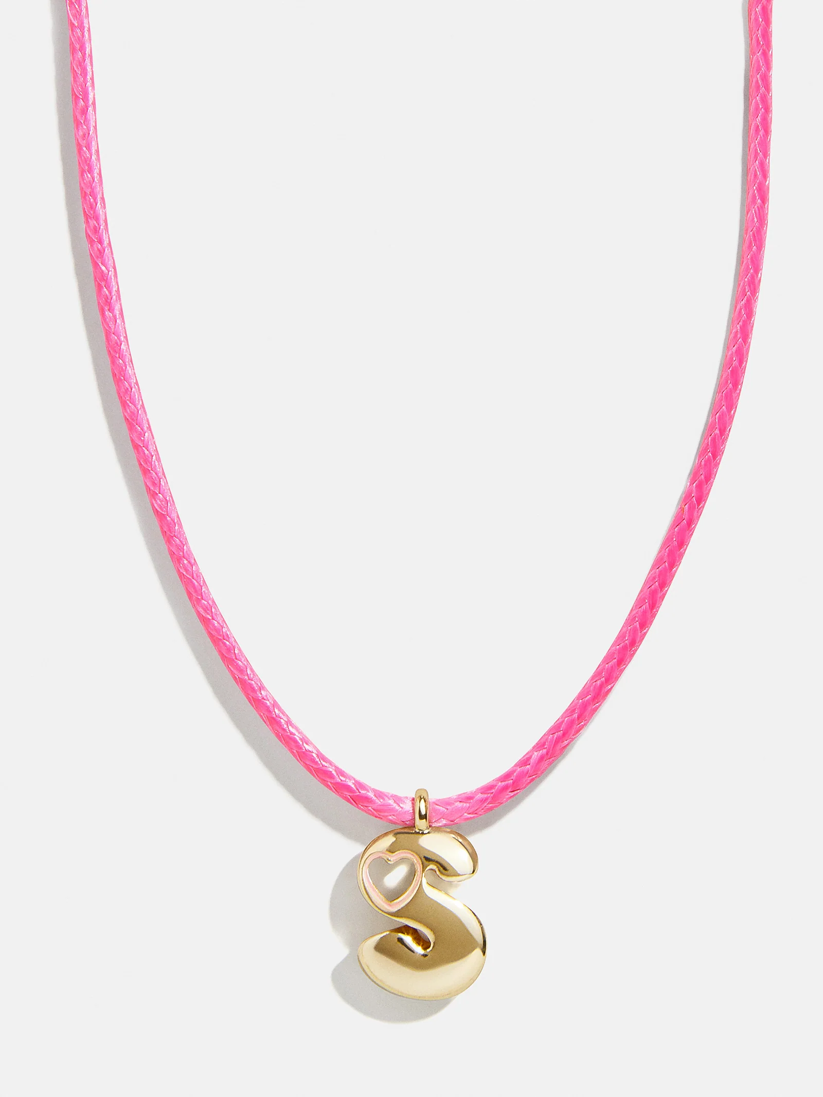 Pretty in Pink Kids Initial Necklace - Light Pink - Image 20