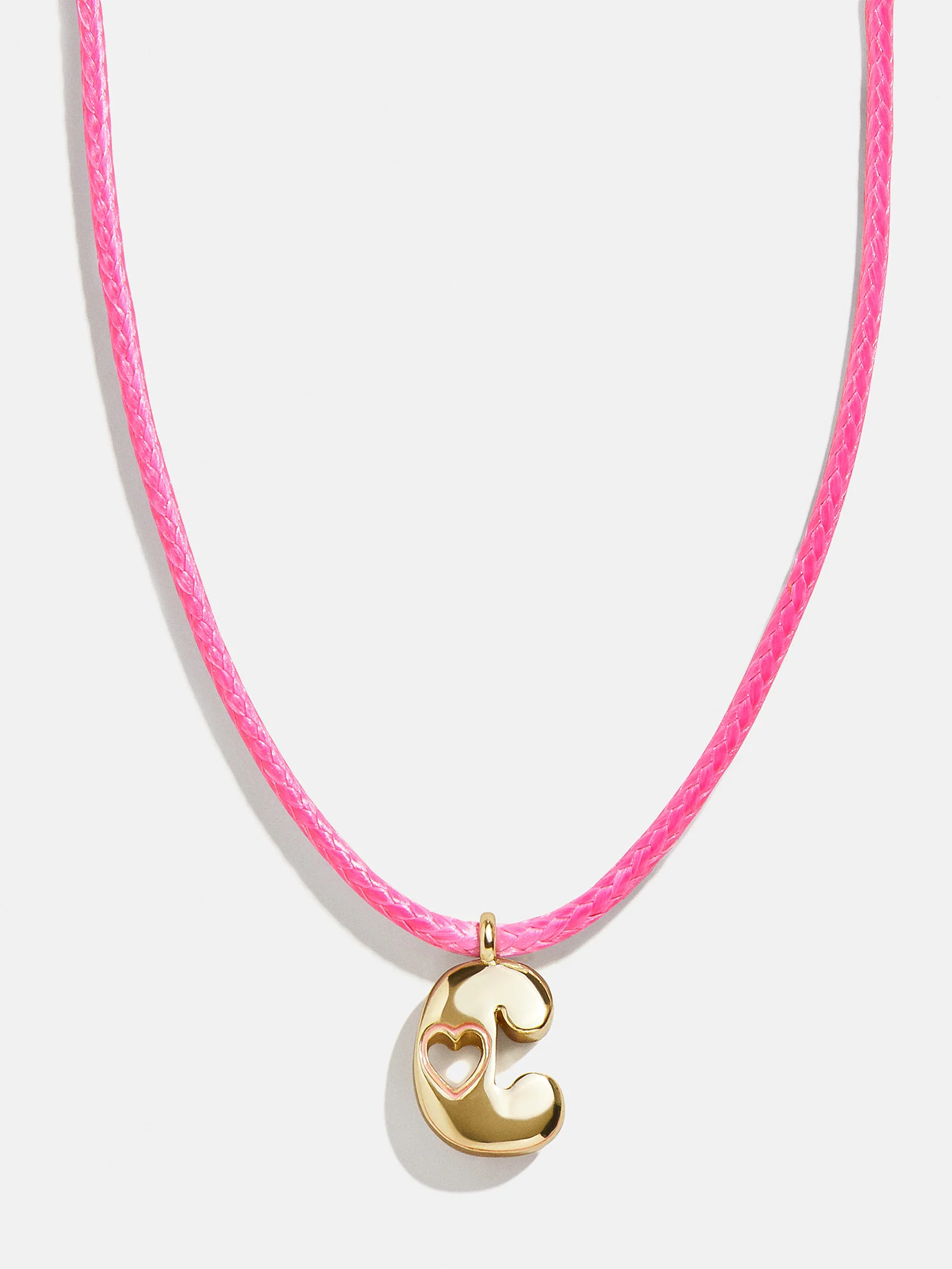 Pretty in Pink Kids Initial Necklace - Light Pink - Image 5