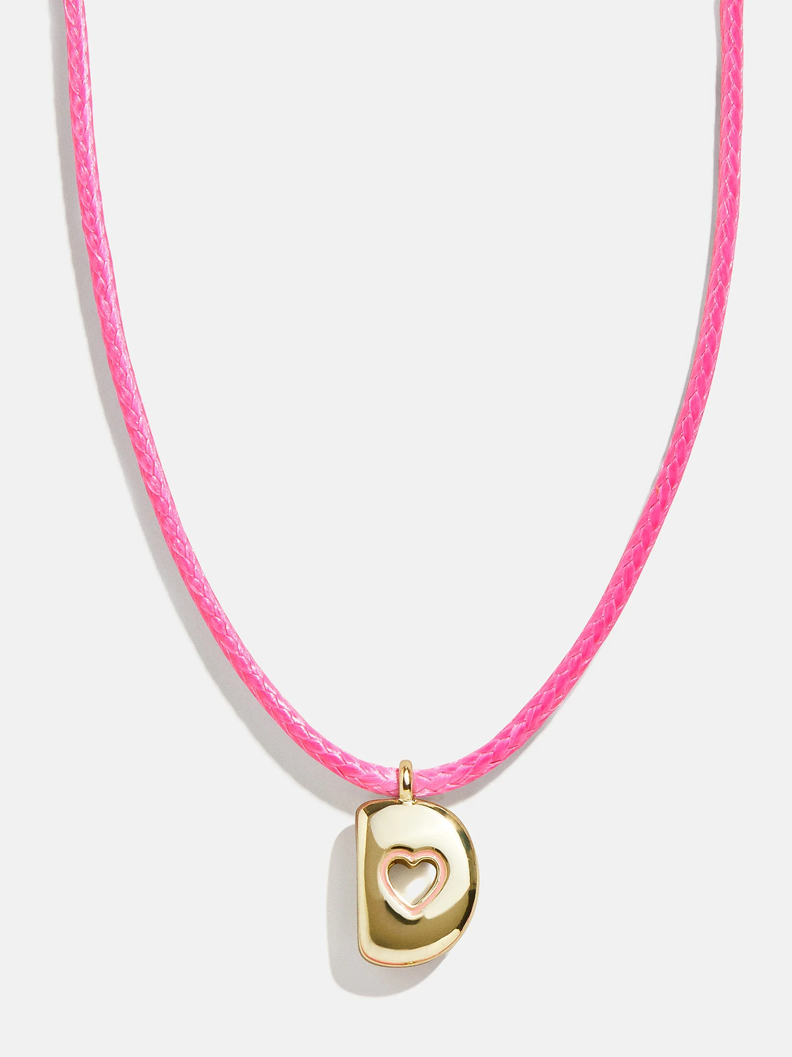 Pretty in Pink Kids Initial Necklace - Light Pink - Image 6