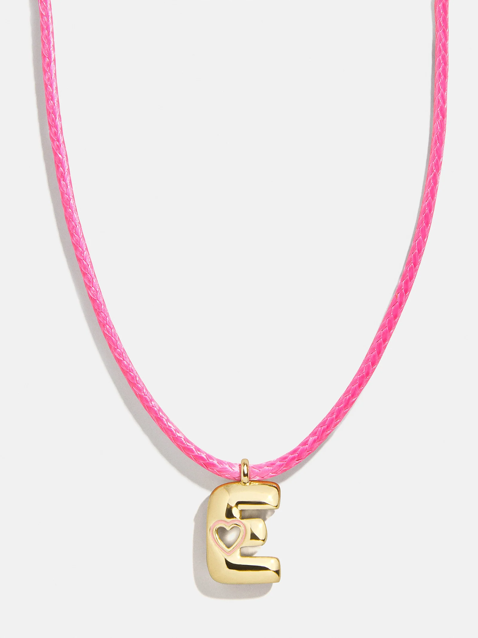 Pretty in Pink Kids Initial Necklace - Light Pink - Image 7
