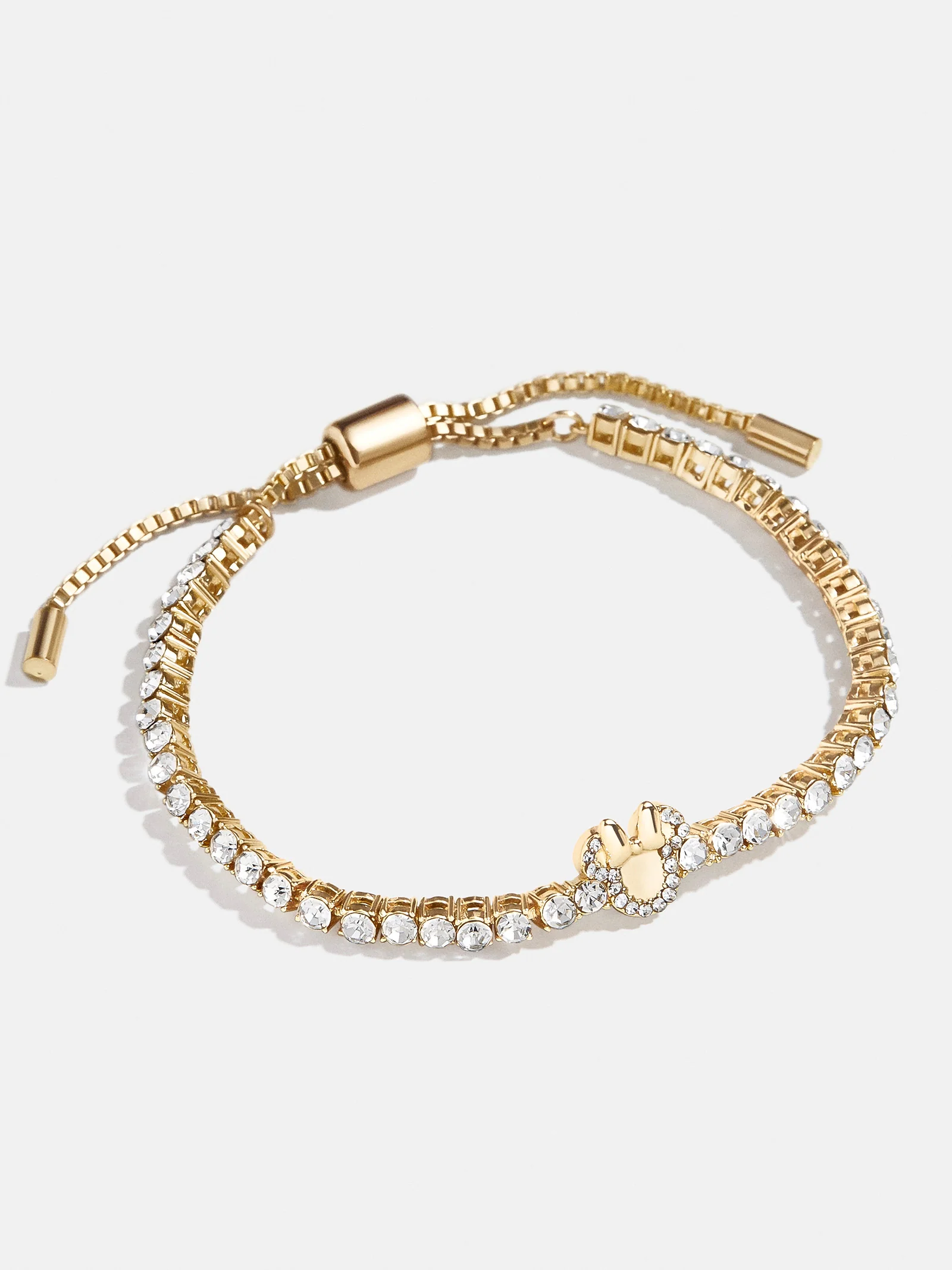 Minnie Mouse Disney Tennis Bracelet - Gold/Pavé - Image 3