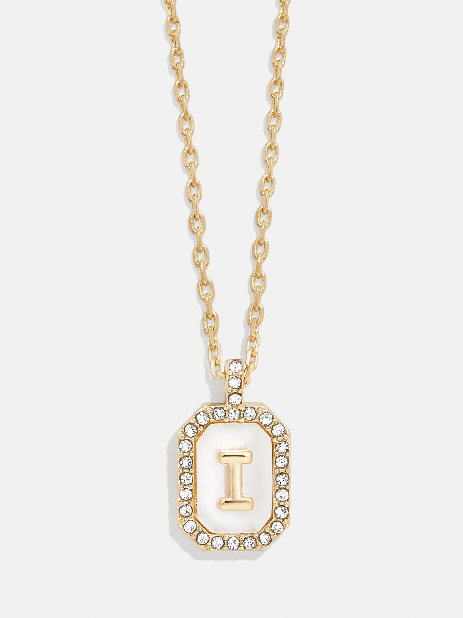 Gold & Mother of Pearl Initial Necklace - Mother Of Pearl - Image 11
