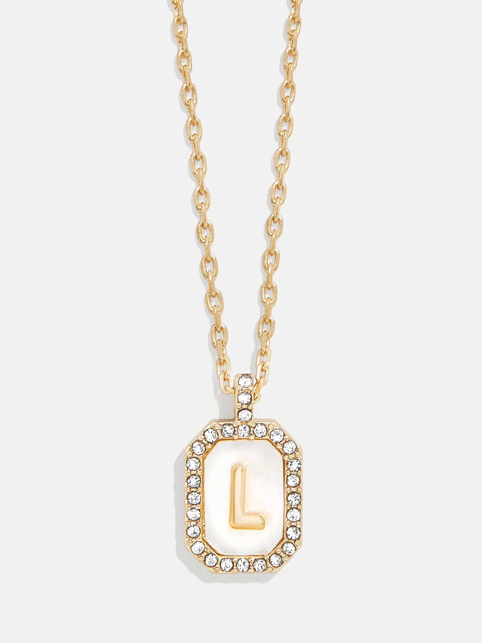 Gold & Mother of Pearl Initial Necklace - Mother Of Pearl - Image 14
