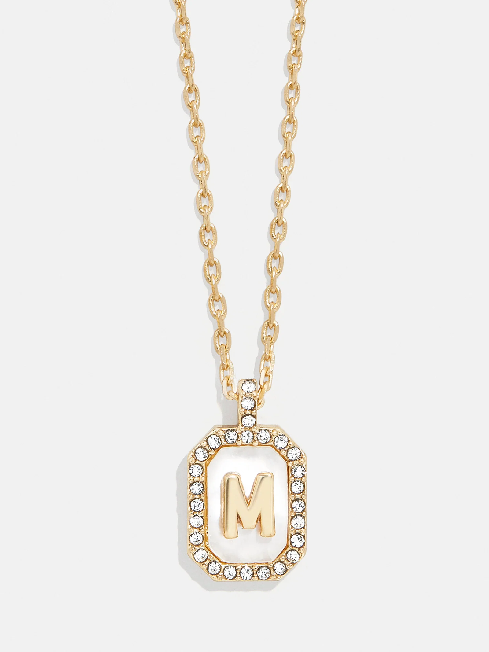 Gold & Mother of Pearl Initial Necklace - Mother Of Pearl - Image 15