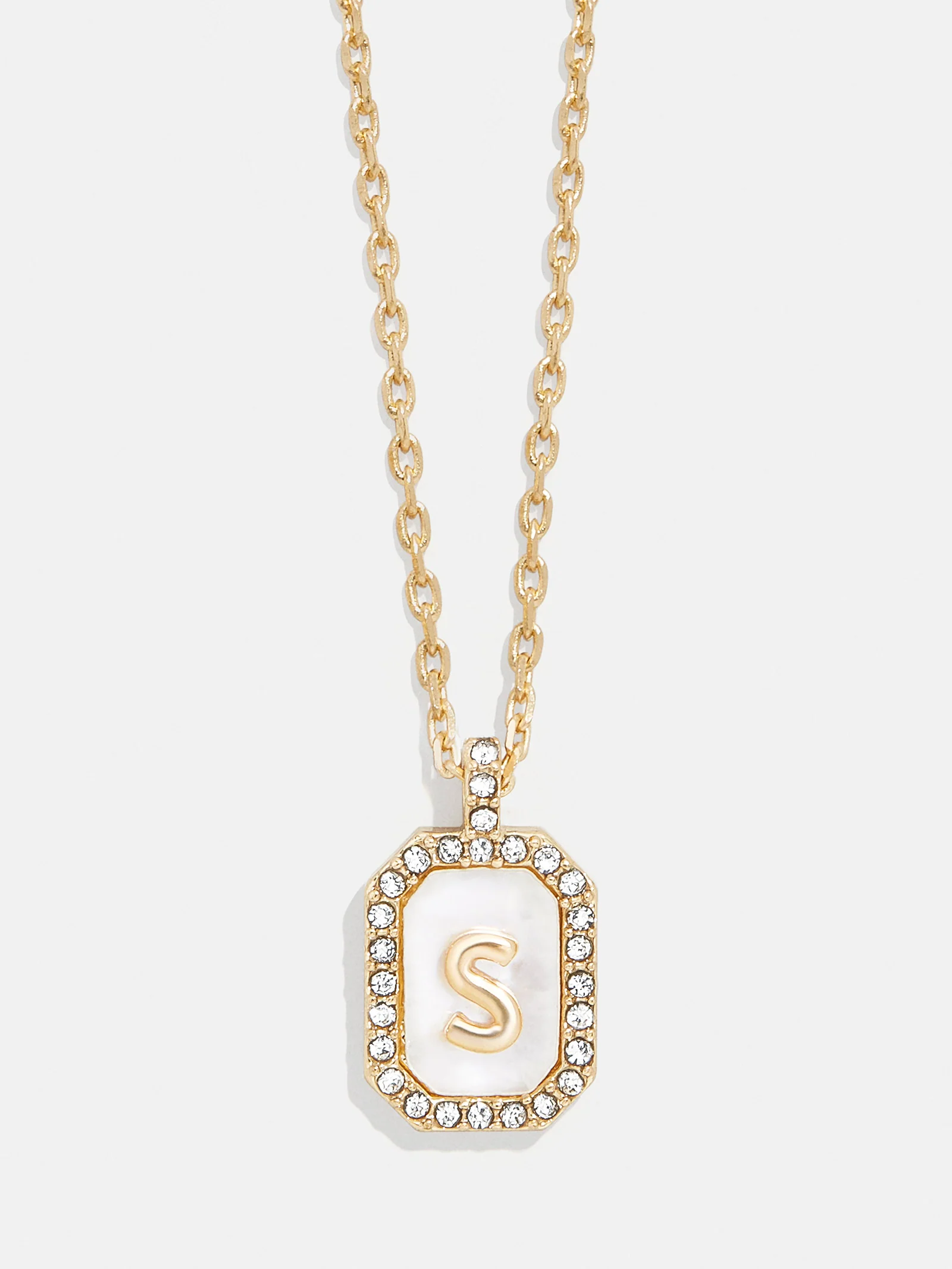 Gold & Mother of Pearl Initial Necklace - Mother Of Pearl - Image 21