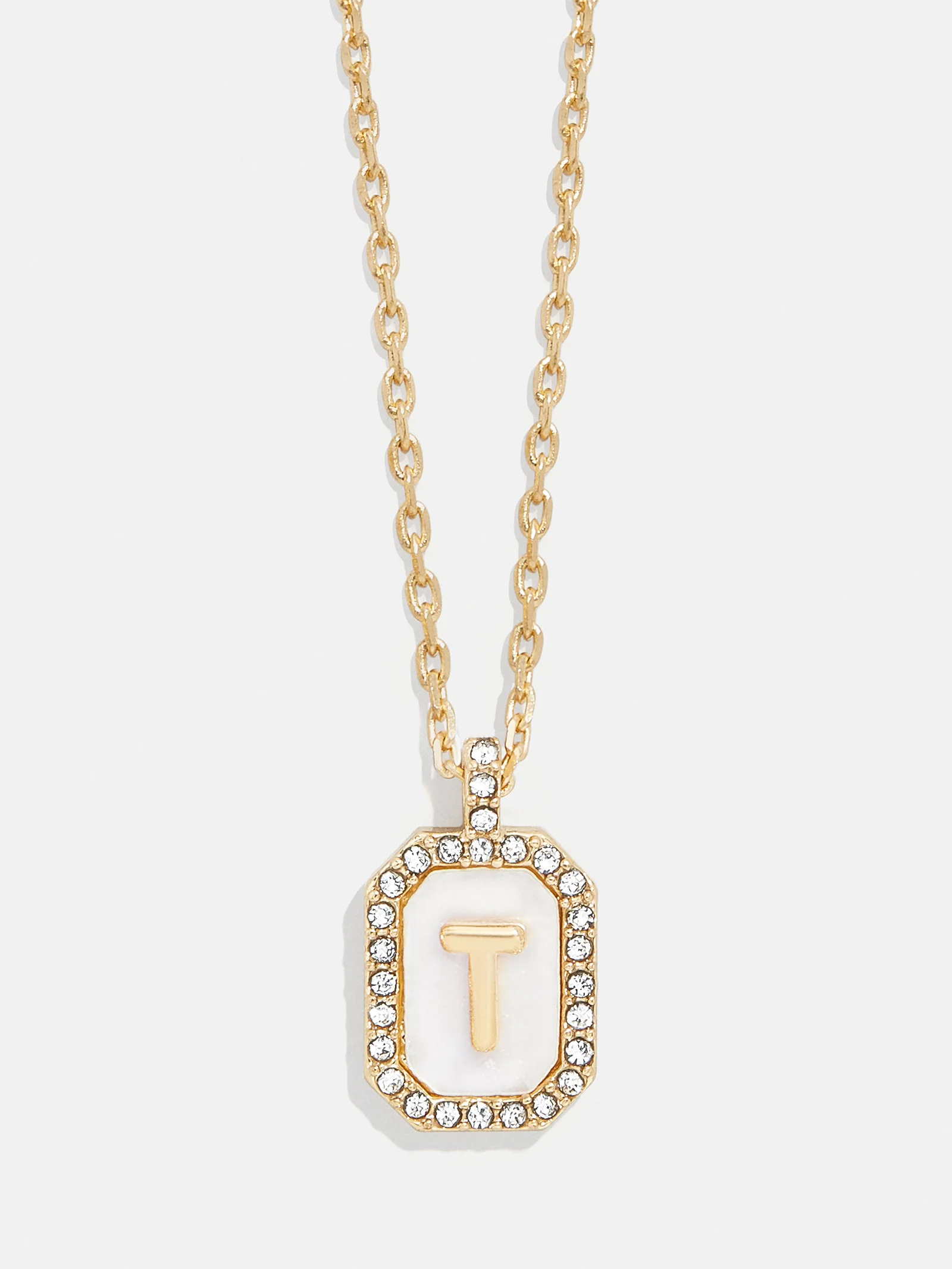 Gold & Mother of Pearl Initial Necklace - Mother Of Pearl - Image 22
