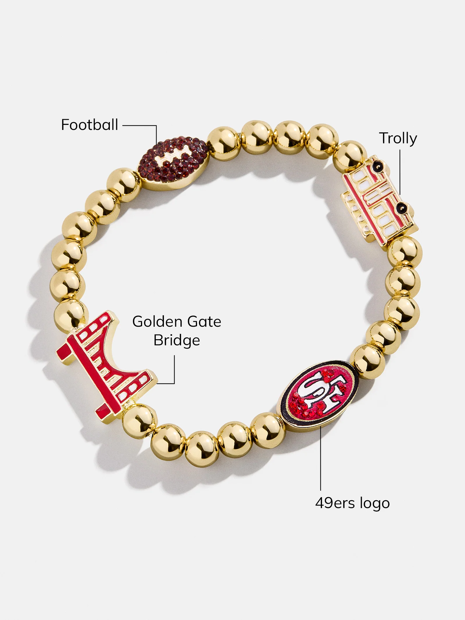 NFL Pisa Charm Bracelet - San Francisco 49ers - Image 3