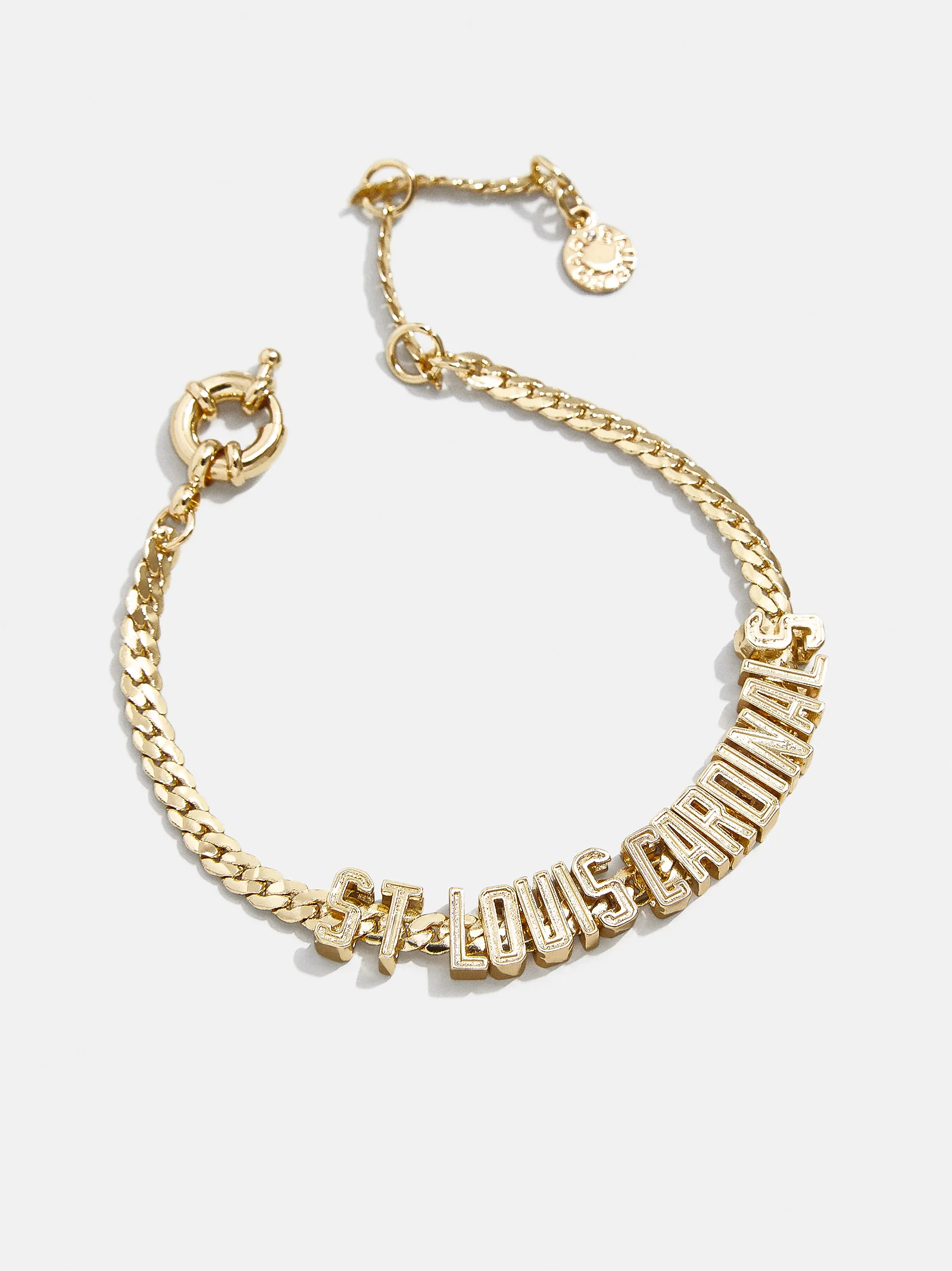 MLB Gold Curb Chain Bracelet - St. Louis Cardinals - Image 3
